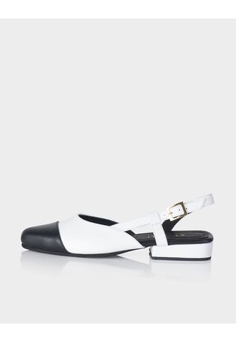 Zapato Slingback Kala Negro X Blanco Stivali