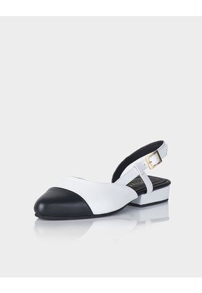 Zapato Slingback Kala Negro X Blanco