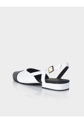 Zapato Slingback Kala Negro X Blanco