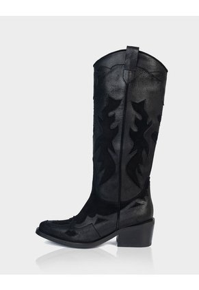 Bota Texana Dakota Cuero Negro