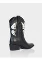 Bota Texana Duna Negro * Blanco de Stivali