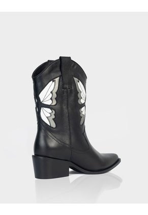 Bota Texana Duna Negro * Blanco