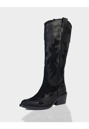 Bota Texana Dakota Cuero Negro
