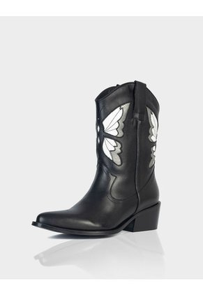 Bota Texana Duna Negro * Blanco