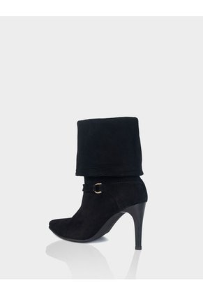 Bota Versatta Cuero Ante Negro