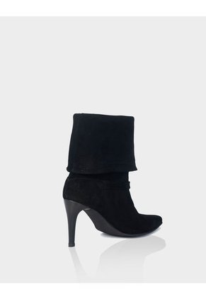 Bota Versatta Cuero Ante Negro