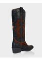 Bota Texana Dakota Cuero Negro * Canela de Stivali
