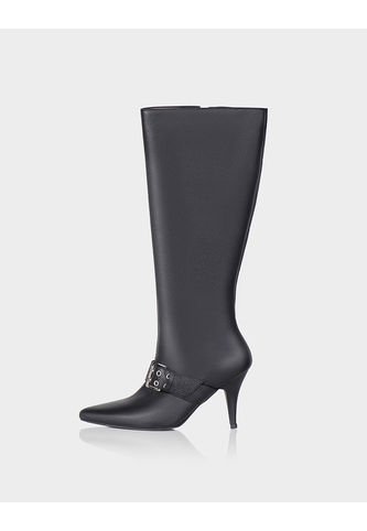 Bota Tiara Cuero Negro Stivali