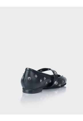 Zapato Bailarina Allegra Cuero Negro