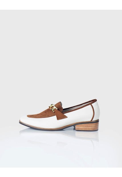 Mocasín Amaretto Beige Y Canela
