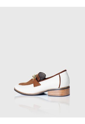 Mocasín Amaretto Beige Y Canela