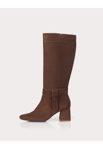 Bota Vitalia Cuero Ante Canela Stivali