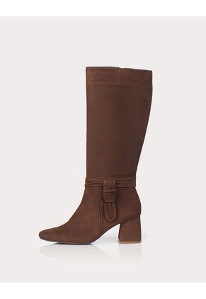 Bota Vitalia Cuero Ante Canela