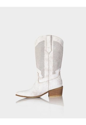 Bota Texana Tijuana Craquel Blanco