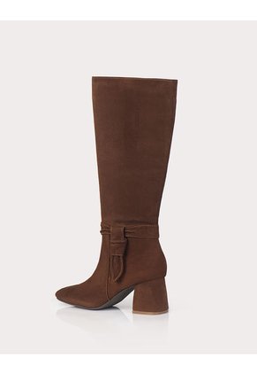 Bota Vitalia Cuero Ante Canela