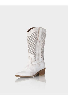 Bota Texana Tijuana Craquel Blanco