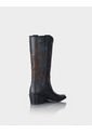 Bota Texana Queenrose Negro * Canela de Stivali