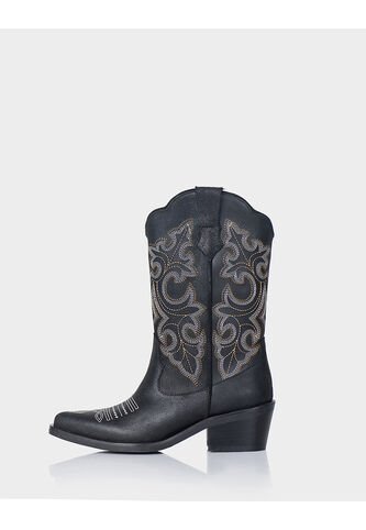 Texana Eclipse Cuero Negro Stivali