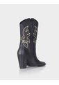 Bota Texana Zaragoza Cuero Negro de Stivali