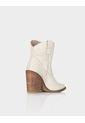 Botin Texano Trixie Cuero Craquelado Beige de Stivali