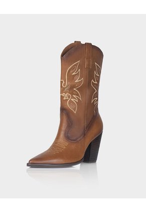 Bota Texana Zaragoza Cuero Miel