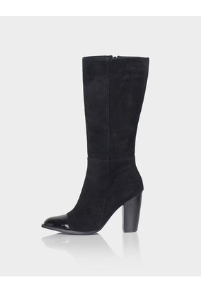 Bota Noa Charol X Cuero Ante Negro