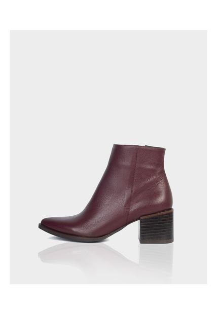 Botin Londra Cuero Vinotinto
