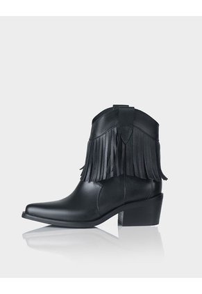 Botin Texana Sonora Flecos Negra