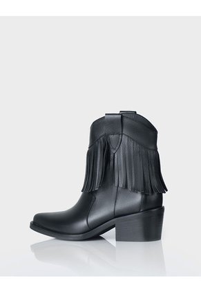 Botin Texana Sonora Flecos Negra