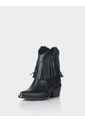 Botin Texana Sonora Flecos Negra de Stivali