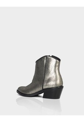 Botin Andromeda Cuero Plomo * Negro