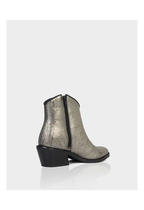 Botin Andromeda Cuero Plomo * Negro