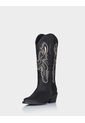 Texana Devi Cuero Craquelado Negro de Stivali