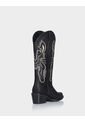 Texana Devi Cuero Craquelado Negro de Stivali