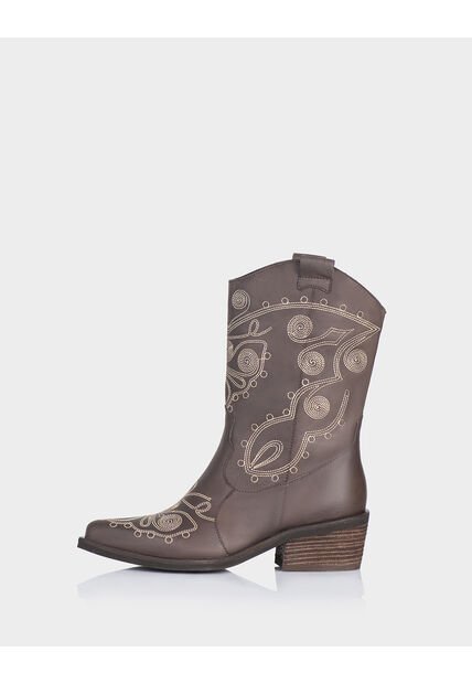 Bota Encanto Cuero Cafe