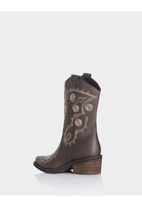 Bota Encanto Cuero Cafe