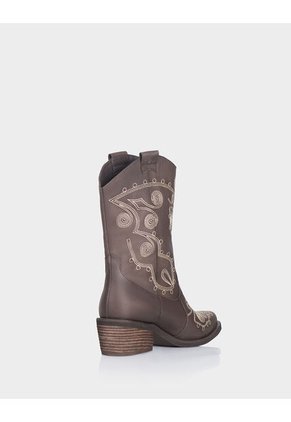 Bota Encanto Cuero Cafe