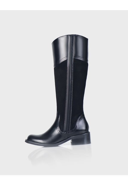 Bota Camelot Cuero Valenciano * Ante Negro