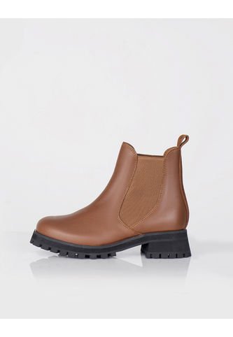 Botines Sierra Cuero Miel Stivali