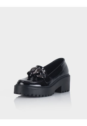 Mocasin Cloe Charol Negro