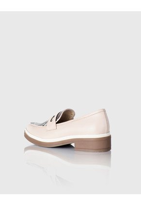 Mocasin Andaluza Cuero Nude X Piton