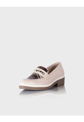 Mocasin Andaluza Cuero Nude X Piton