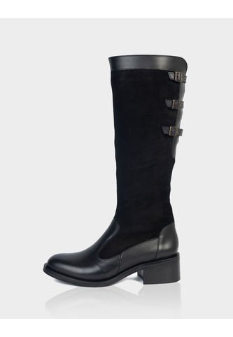 Bota Urbe Cuero Negro Stivali