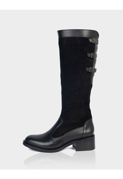 Bota Urbe Cuero Negro