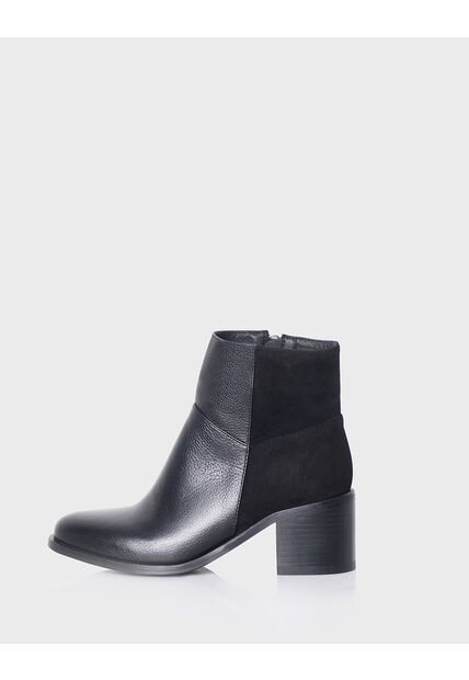 Botin Bianca Cuero Negro
