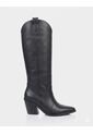 Bota Texana Cameron Cuero Negro de Stivali