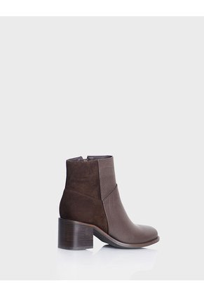 Botin Bianca Cuero Cafe