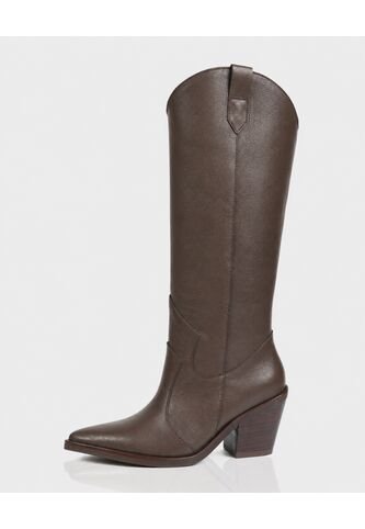 Bota Texana Cameron Cuero Cafe Stivali