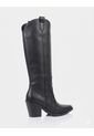 Bota Texana Cameron Cuero Negro de Stivali