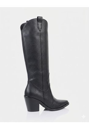 Bota Texana Cameron Cuero Negro